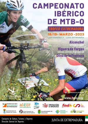 Cartel Campeonato Ibérico MTBO 2023