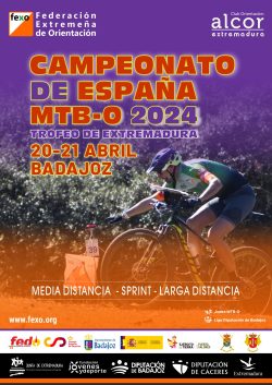 CARTEL CAMPEONATO DE ESPAÑA MTB-O 2024